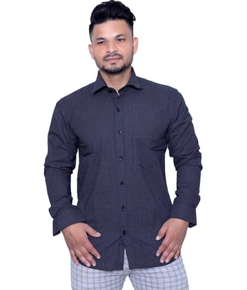 Aish N Ridh 100 Percent Cotton Regular Fit Solids Men's Casual Shirt - Black ( Pack of 1 )