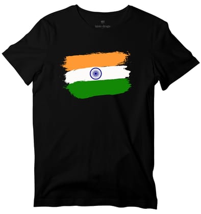 India Flag T-shirt-36 - XS / Front / Black
