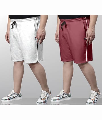 Ardeur Multi Cotton Blend Men's Shorts ( Pack of 2 )