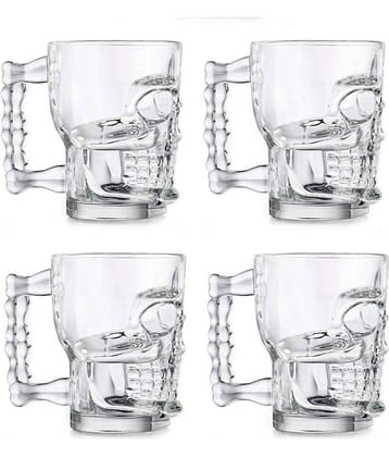 Afast Beer Mug Glasses Set,  500 ML - (Pack Of 4)