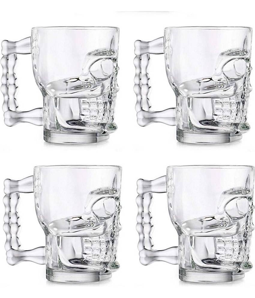 Afast Beer Mug Glasses Set,  500 ML - (Pack Of 4)