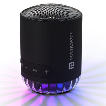 Portronics Soundpot Pro RGB LED Lights, Upto 5 Hours Playtime, Immersive Sound, Type C Fast Charging