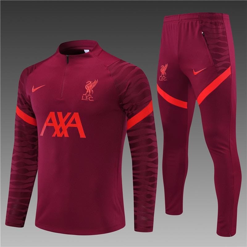 Liverpool Maroon Training Suit 21 22 Season-XL