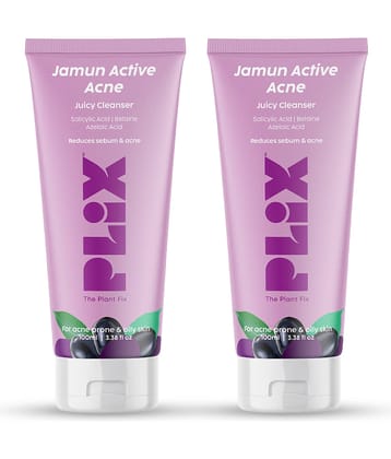 Plix Salicylic Acid Jamun Cleanser Gel For Active Acne & Oil Control Face Wash(200 ml)