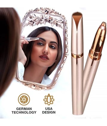 ULTIMATE SHOPPING NETWORK AK Eyebrow Trimmer Gold Corded Eyebrow Trimmer With 200 minutes Runtime