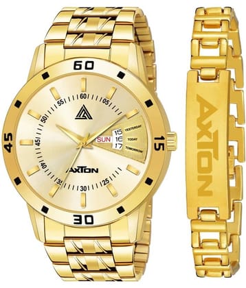 Axton Gold Stainless Steel Analog Men's Watch