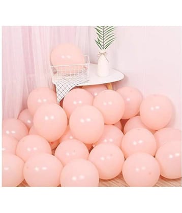 Blooms EventPastel Peach  Balloons Latex Party Balloons (Pack Of 50pc)