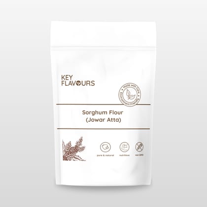 Sorghum Flour (Jowar Atta) - 500gms | Chemical Free & Pesticides Free | Healthy alternative to regular flours | Naturally Gluten-free