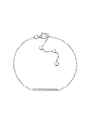 American Diamond Trendy Silver Bracelet For Women