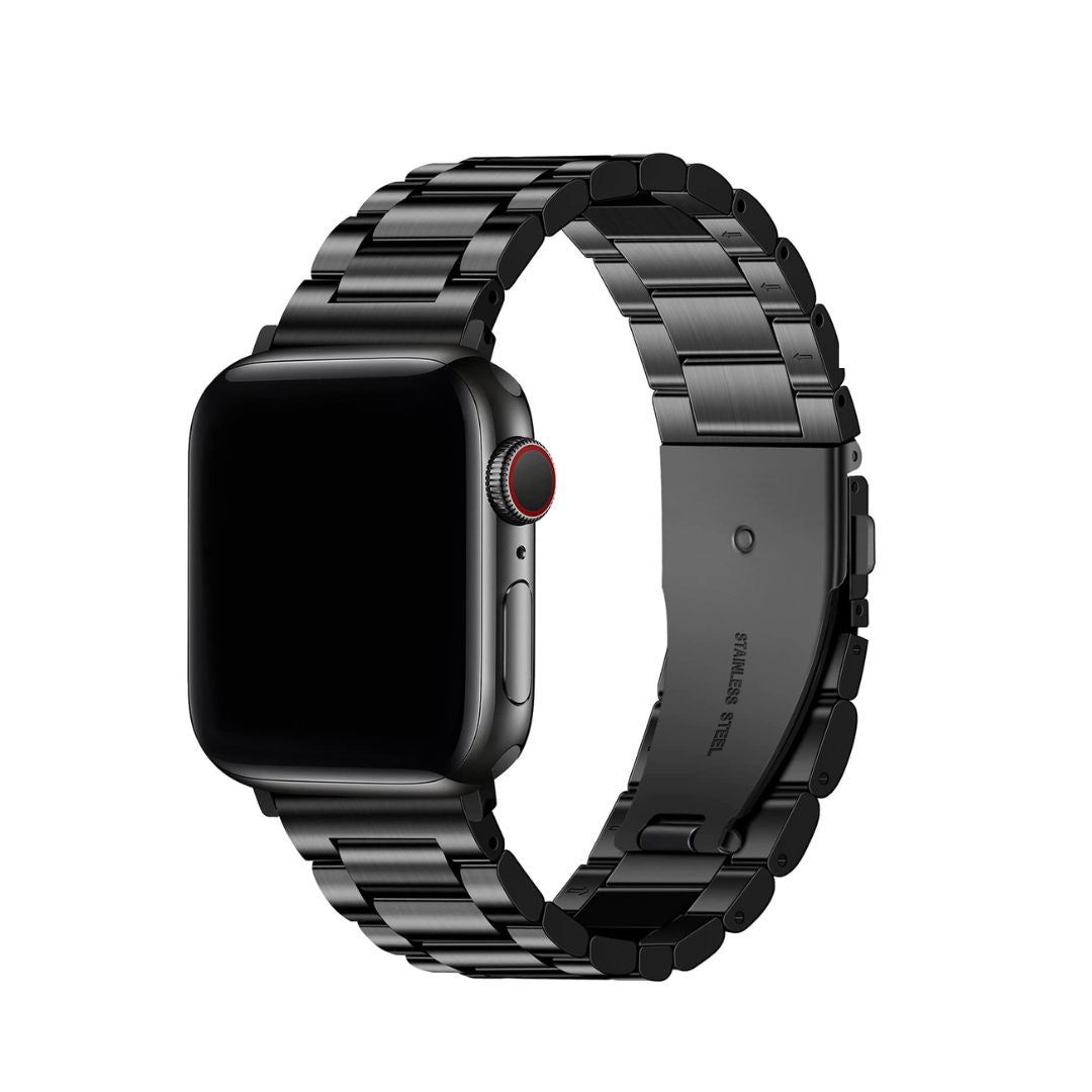 WrapCart Black Watch Strap - 22 MM