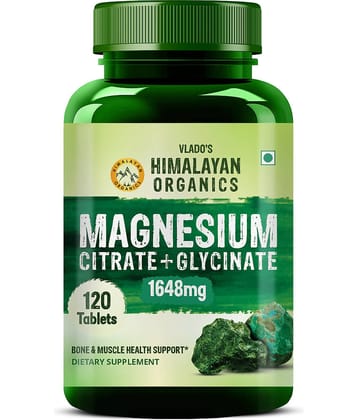 Vlado's Himalayan Magnesium Complex 1648mg Veg Tablets Heart, Muscle, Bone & Sugar Support 120 No.s