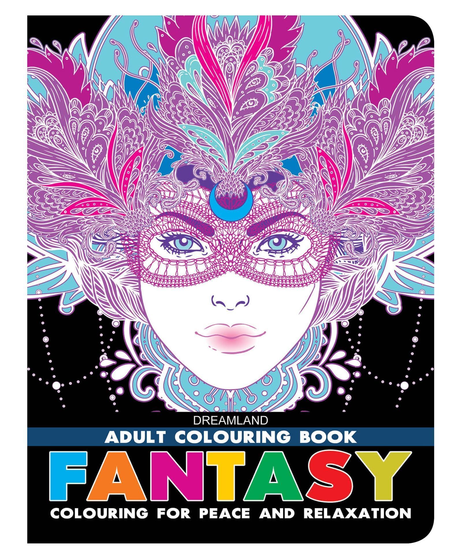 Fantasy- Colouring Book for Adults [Paperback] Dreamland Publications