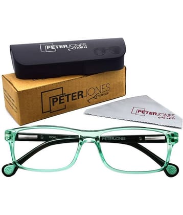PETER JONES GREEN UNISEX OPTICAL FRAME WITH SPRING HINGES
