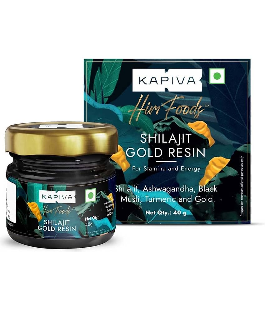 Kapiva Shilajit Gold Resin 40g |Boosts Stamina| Contains 24 Carat Gold | 100% Ayurvedic