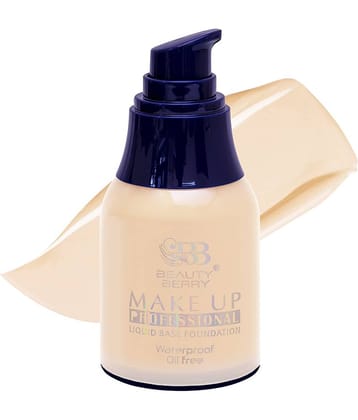Beauty Berry Professional Make Up Liquid Foundation Oil Free Ivory 35g (Pack of 1)