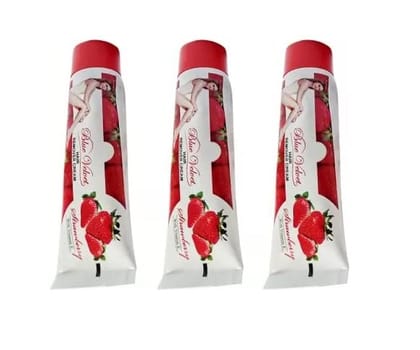 Elecsera Silk Fresh Hair Remover Cream Strawberry Flavour for Women Girls Cream Pack of 3 Cream (50 g)