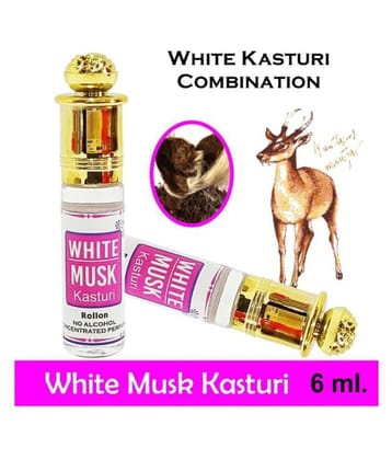 INDRA SUGANDH BHANDAR Attar White Musk|Kasturi 6ml Rollon Pack