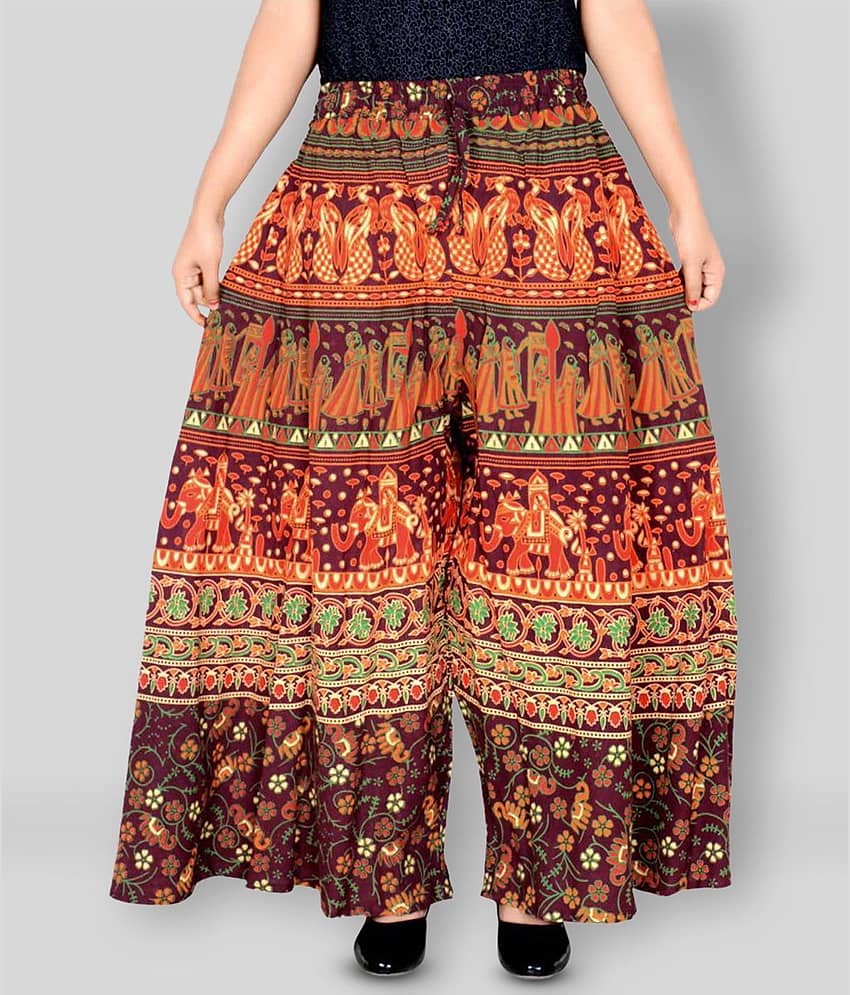 Sttoffa - Multicolor Cotton Wide leg Women's Palazzos ( Pack of 1 )