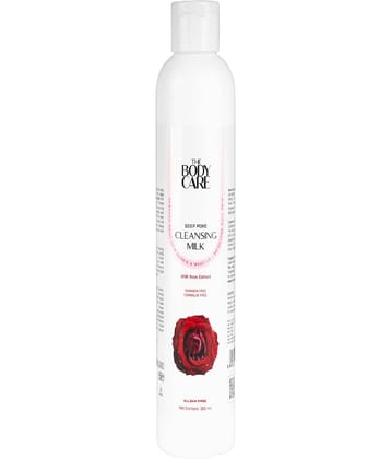 The Body Care Deep Rose Pore Cleansing Milk With Godness of Rose Extract ( 300Ml)