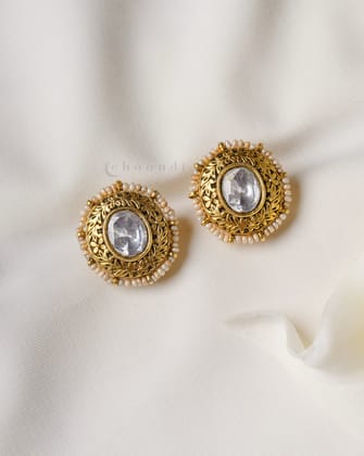 Gold Polish Silver Earrings CHE2002