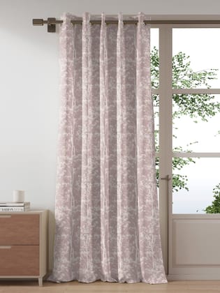 DDECOR - 100% PolyesterPlain And Texture PatternDoor 7 Ft|135 CM X 225 CM| - Purple