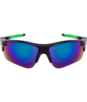 Fair-X Black Oval Sunglasses ( Pack of 1 )