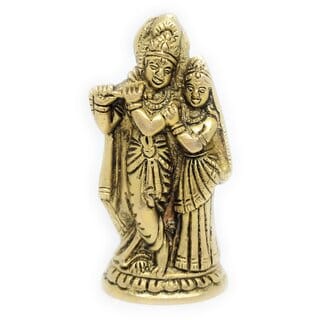 Ashtadhatu Radha Krishan Ji Idol In Medium Size For Love And Prosperity