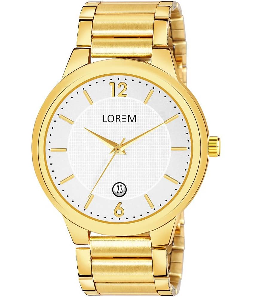 Lorem - Gold Stainless Steel Analog Men's Watch
