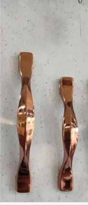 ADISON Handles for Wardrobe and Door Handles Set, Rose Gold Finish, Stainless Steel, Pack of 2, 4 INCH Best ROISEGOLD Handles for WARDROBES and Doors Stainless Steel 4 INCH Handles Rosegold Colour