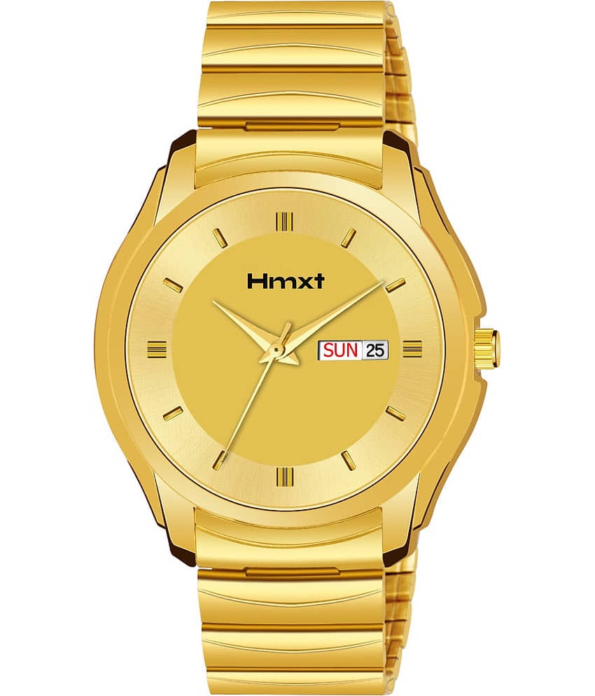 HMXT Gold Metal Analog Men's Watch