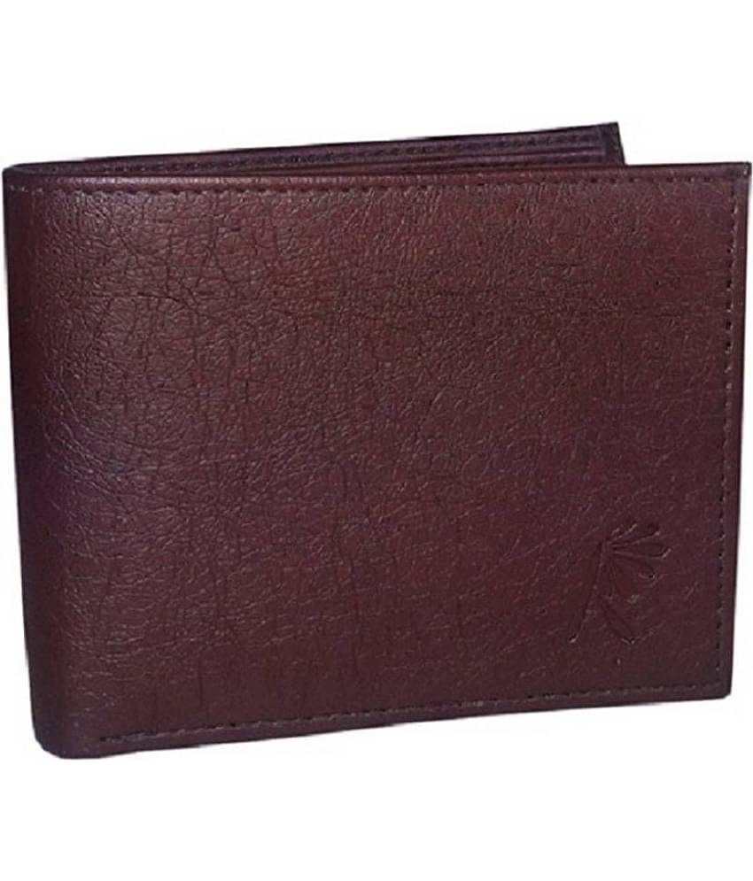 skyyou PU Brown Formal Regular Wallet