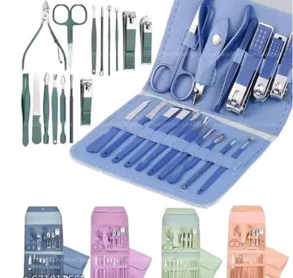 SG 16-Piece Manicure Pedicure Kit, Stainless Steel Nail Clippers Set for Men & Women, Complete Nail Care & Grooming Kit for Home, Travel & Facial Care , multicolour 1pc-16 items SG 16-Piece Manicure Pedicure Kit, Stainless Steel Nail Clippers Set for Men & Women, Complete Nail Care & Grooming Kit for Home, Travel & Facial Care , multicolour 1pc-16 items
