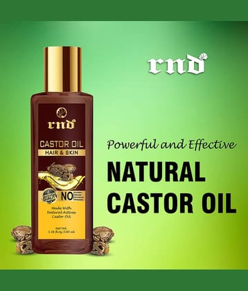 RND Castor Oil For Hair Growth |100% Pure 100 mL