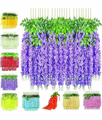 RealPBR - Purple Wild Artificial Flower ( Pack of 6 )
