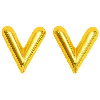 KIMTI 18k Gold Plated Heart Stud Anti Tarnish Earring