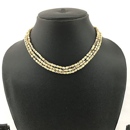 MAYAPURI Original Tulsi Kanthi Mala/Tulasi Mala for Neck | Holy Basil Wood Necklace