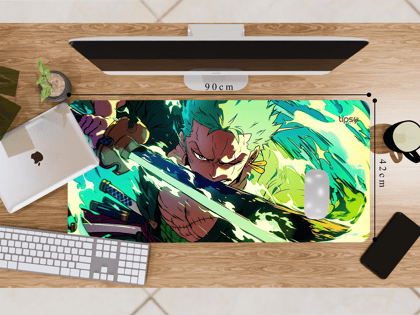 "Roronoa Zoro" Gaming Mousepad- Elevate Your Gaming Experience-Extra Large (42CM X 90CM)