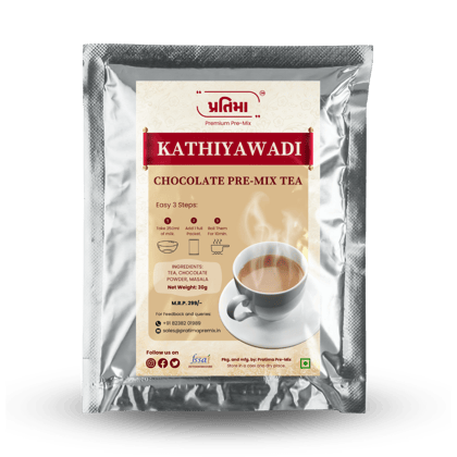 Kathiyawadi Chocolate Tea Pre-Mix For 250ml Milk Kathiyawadi Chocolate Tea Pre-Mix For 250ml Milk