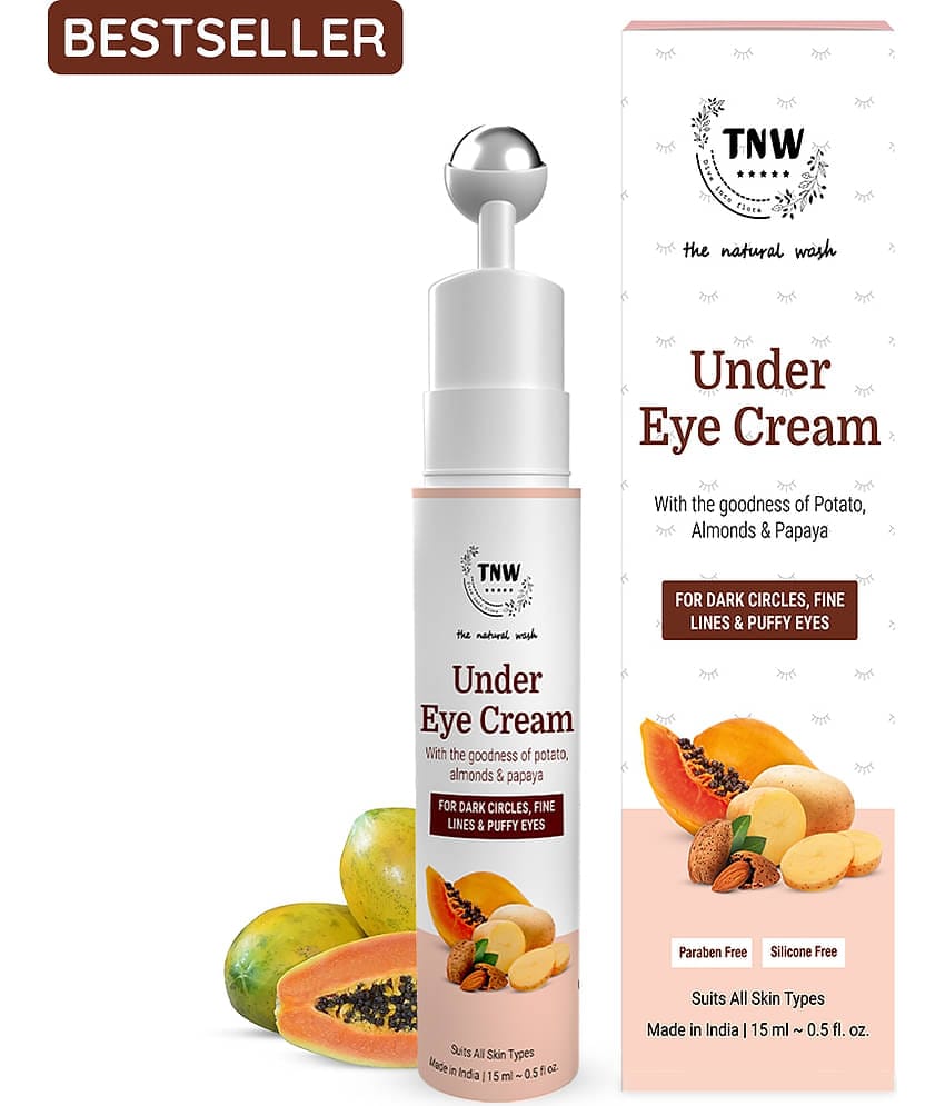 TNW - The Natural Wash Under Eye Cream For Men & Women With Cooling Massage Eye Roller 15 mL