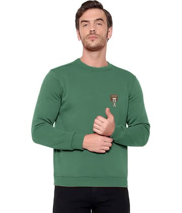 CAT BUNNY Woollen Round Neck Men's Sweatshirt - Green ( Pack of 1 )