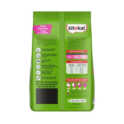 Kitekat Tuna Flavour Kitten (2-12 Months) Dry Cat Food 1kg