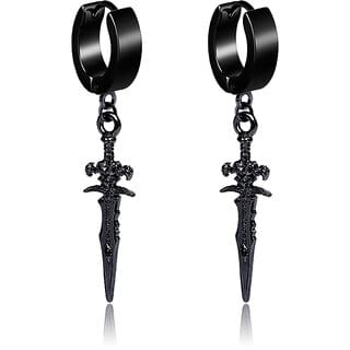 Hip Hop Style Black Earring
