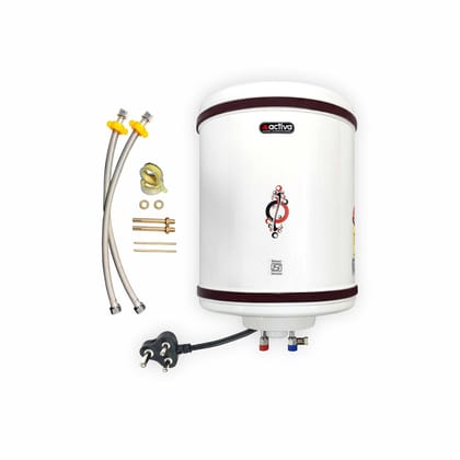 Activa Storage 50 Ltr Tank 2 Kva Special Anti Rust Coating Metal Body, Hd Isi Element Hotline/Crystal Ivory With Free Installation Kit And Adjustable Outer Thermostat 5 Years Warranty - Wall Activa Storage 50 Ltr Tank 2 Kva Special Anti Rust Coating Meta
