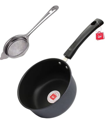 LAZYWINDOW Hard Anodised Non-Stick Sauce Pan ( Pack of 1 )