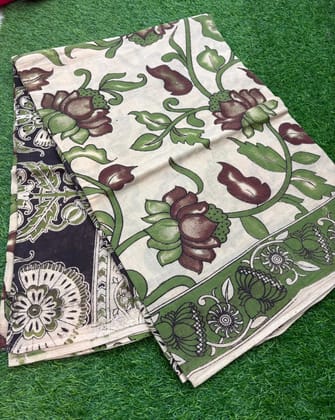 Kalamkari cotton saree