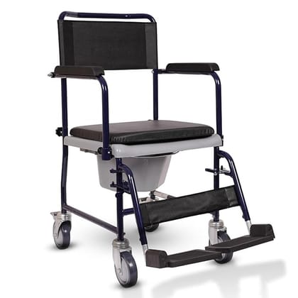 VERMEIREN 139 Commode Chair, Easy-to-Clean, Sturdy Frame, Upto 120Kg Weight Capacity