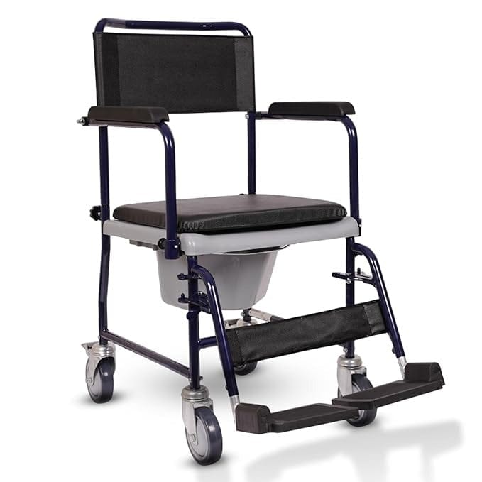 VERMEIREN 139 Commode Chair, Easy-to-Clean, Sturdy Frame, Upto 120Kg Weight Capacity