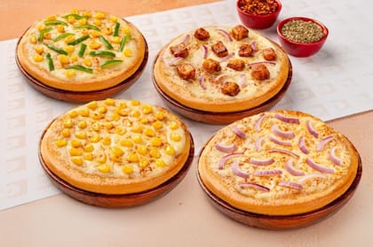 Pack Of 4 Veg Cheesy Pizza Mania