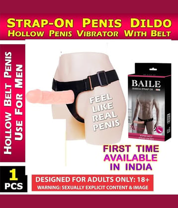 Strap On  : Strap on Dildo Vibrator Adult Sex Toy Best Sex Toy for Couple Strapon Dildo (Pack: 1Pcs)