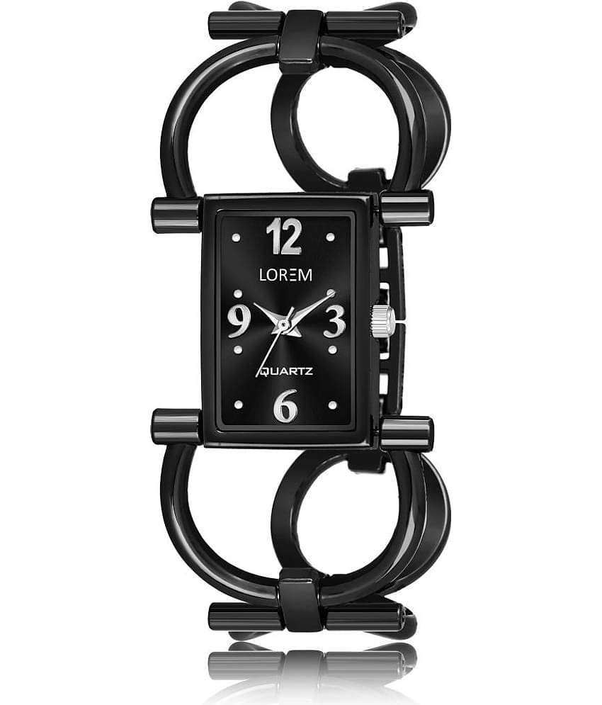 Lorem - Black Metal Analog Womens Watch